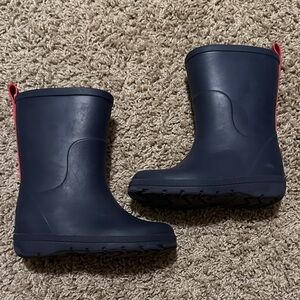 Kids Navy Rain Boots